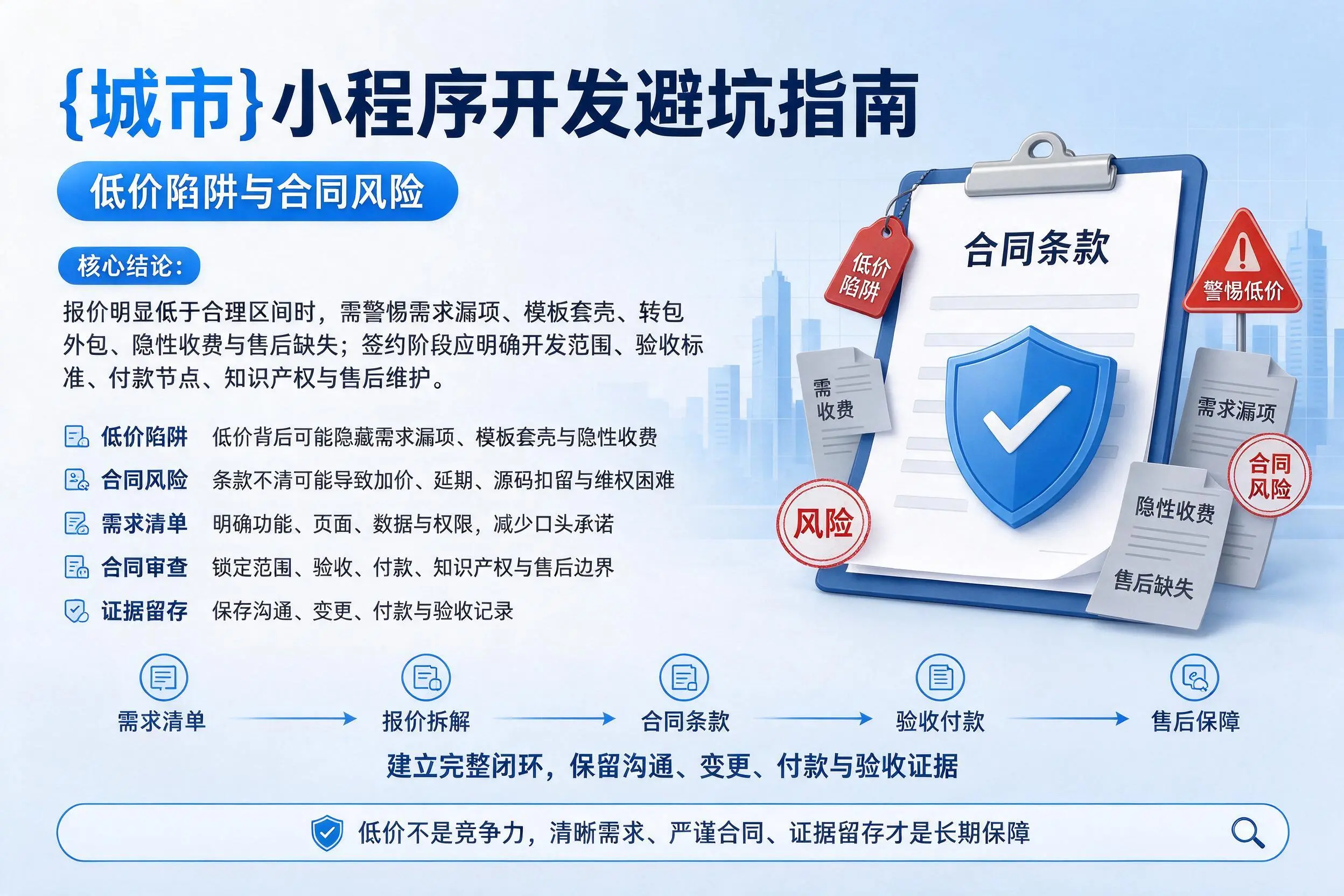 黔西南小程序开发避坑指南：低价陷阱与合同风险