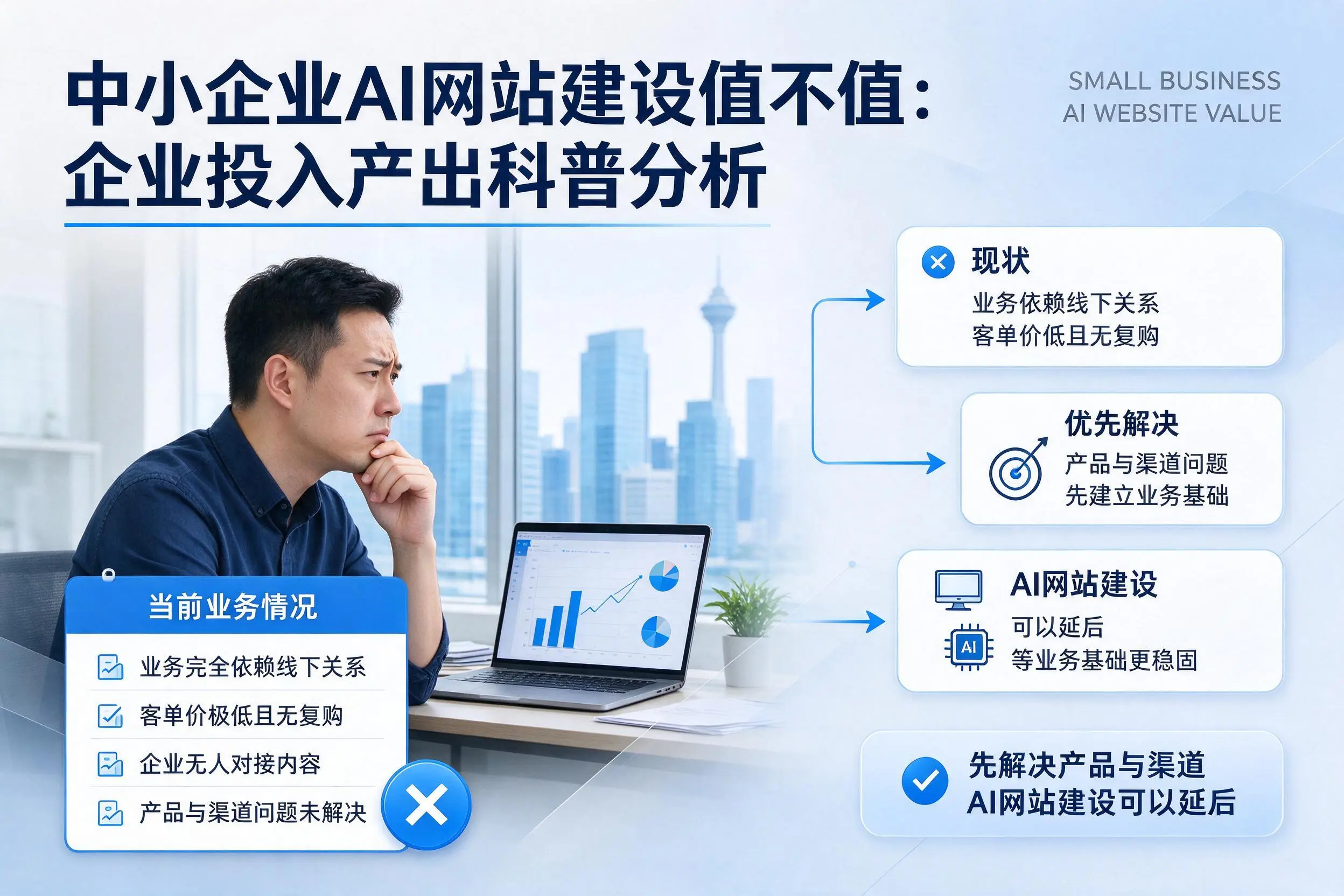 中小企业AI网站建设值不值：黔西南企业投入产出科普分析