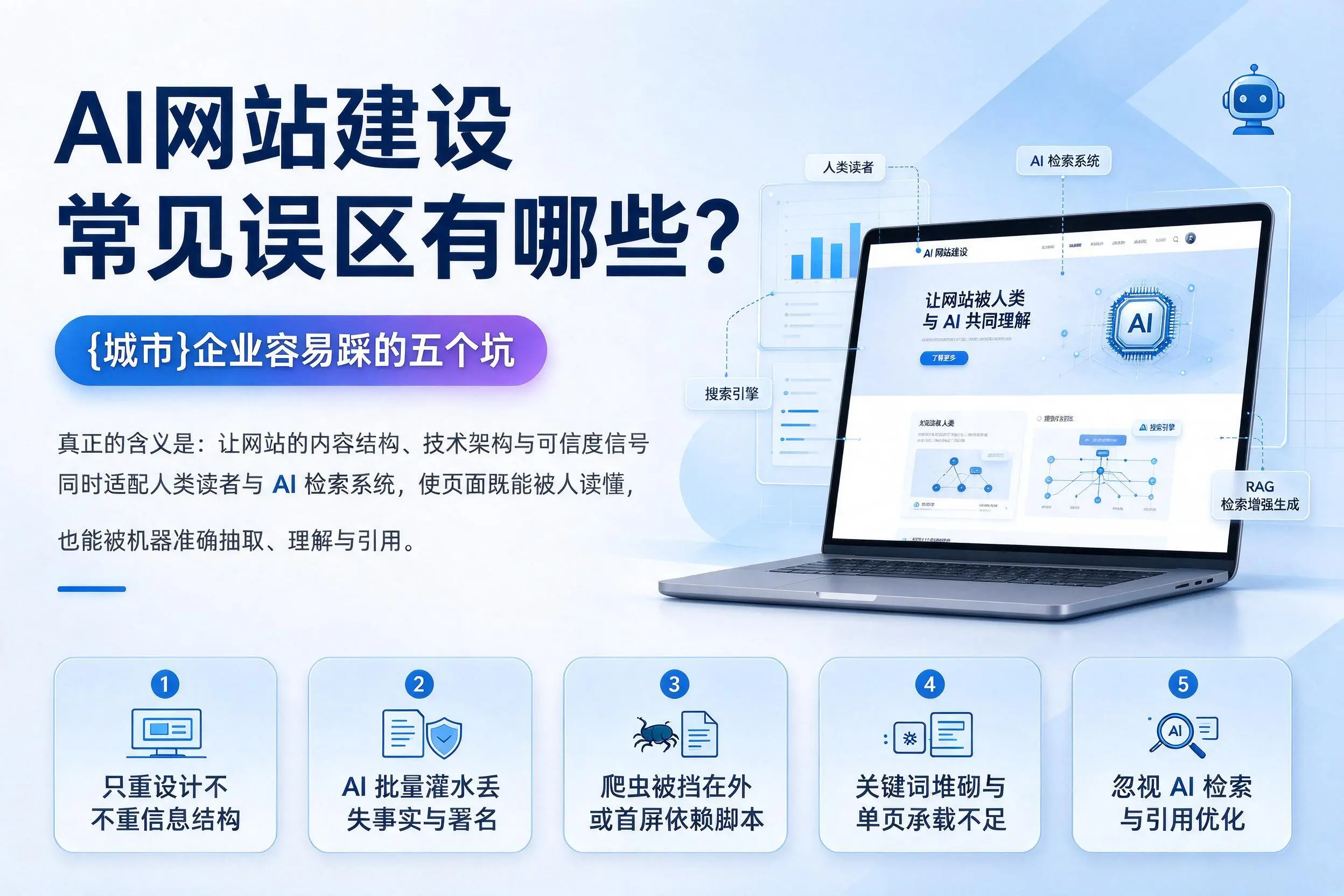AI网站建设常见误区有哪些?黔西南企业容易踩的五个坑