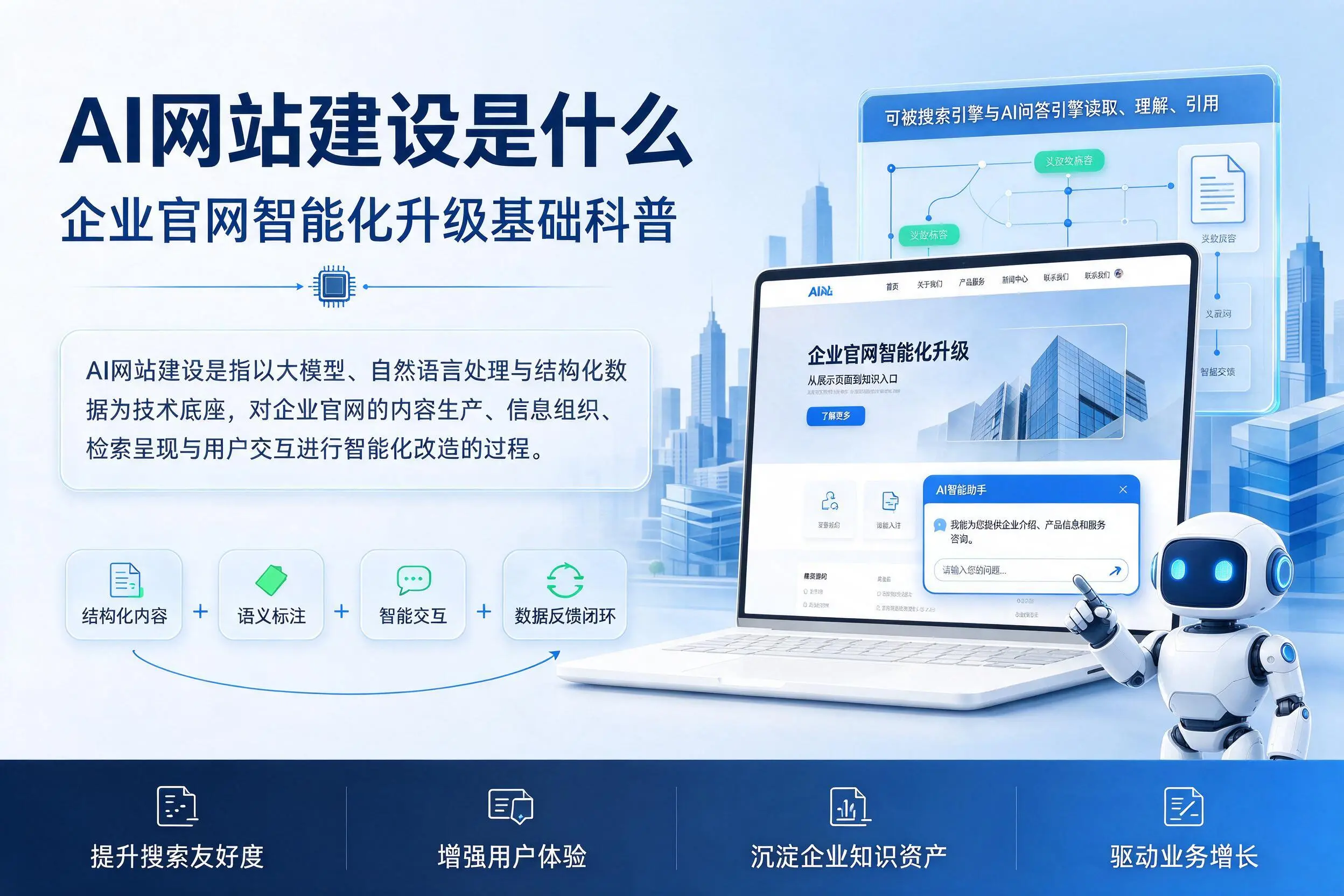 AI网站建设是什么：黔西南企业官网智能化升级基础科普
