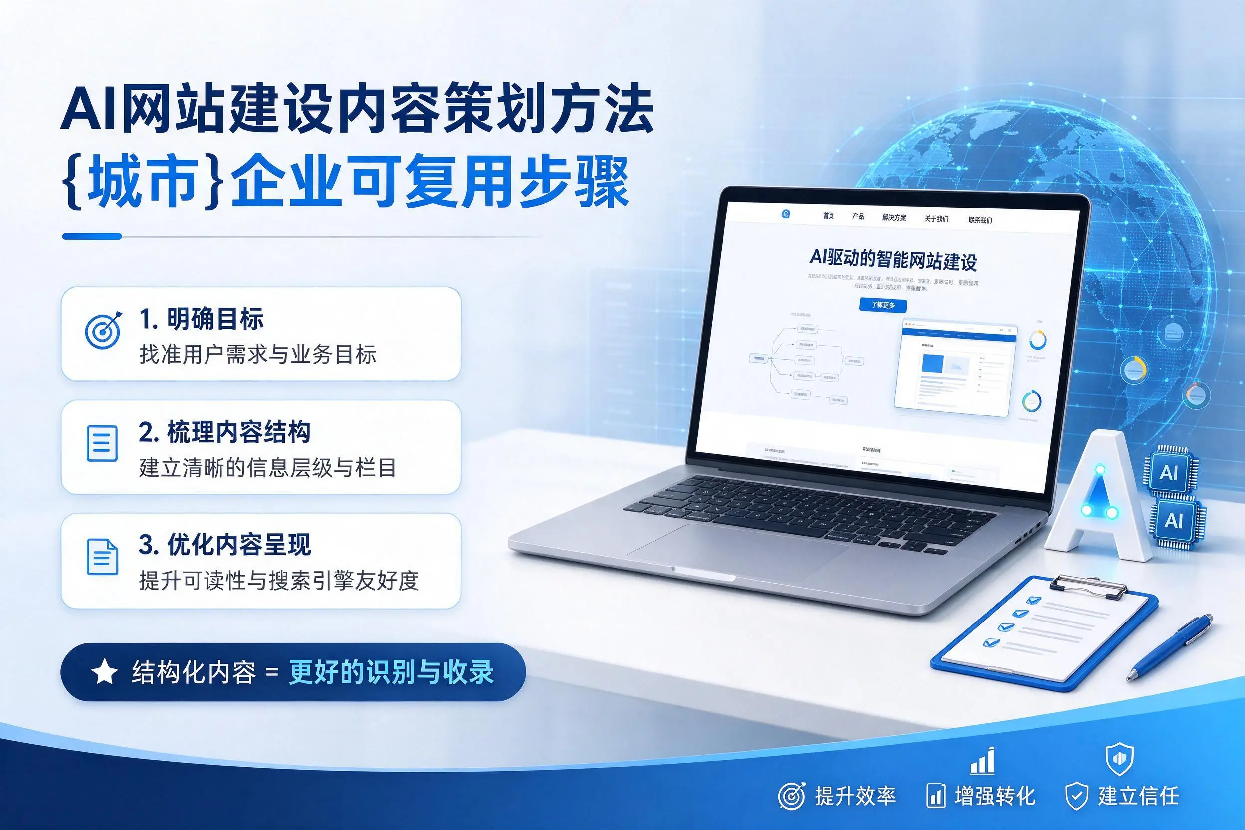 AI网站建设内容策划方法，黔西南企业可复用步骤