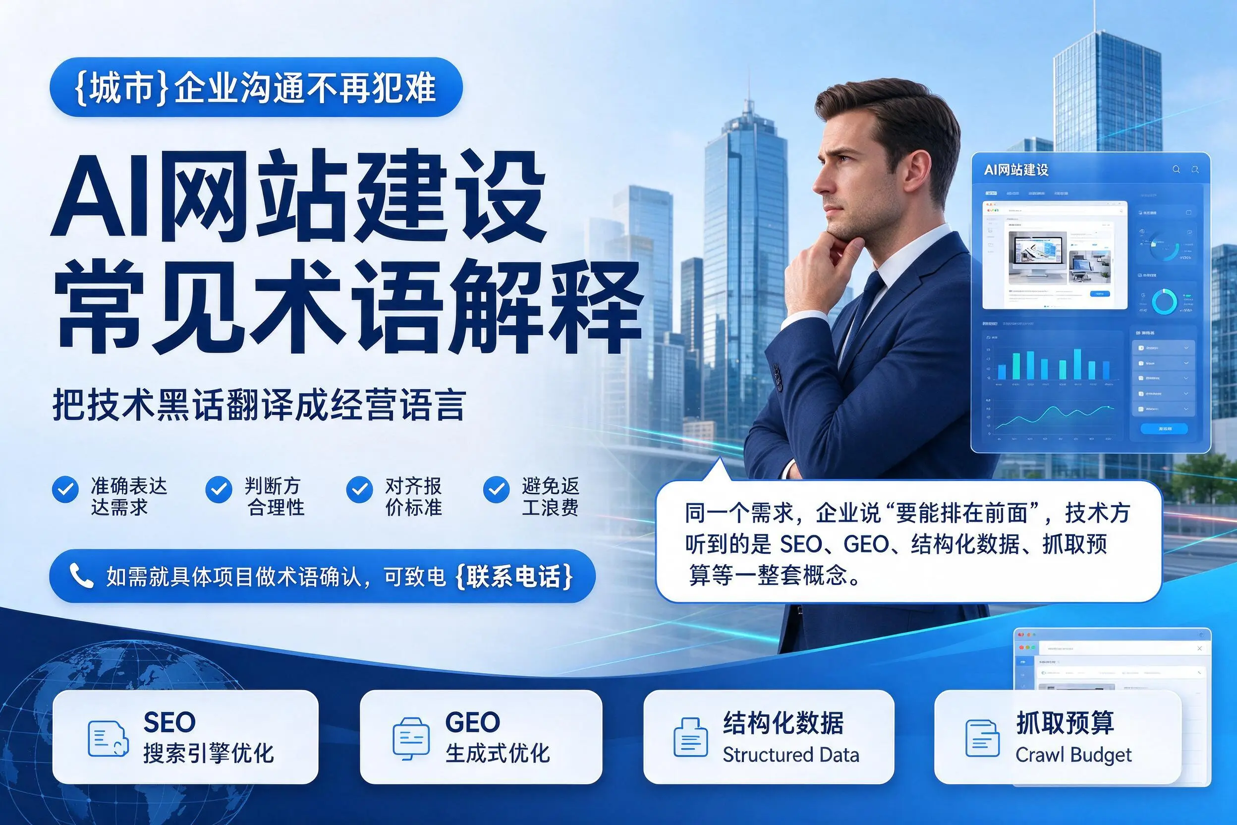 AI网站建设常见术语解释，黔西南企业沟通不再犯难